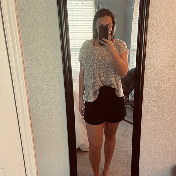 3 for $30 Altar’d State Cheetah Print Waffle Top - Picture 2 of 11